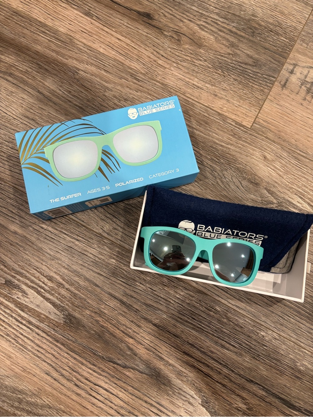 Babiators Teal Frame Kids Sunglasses with Dark Lenses